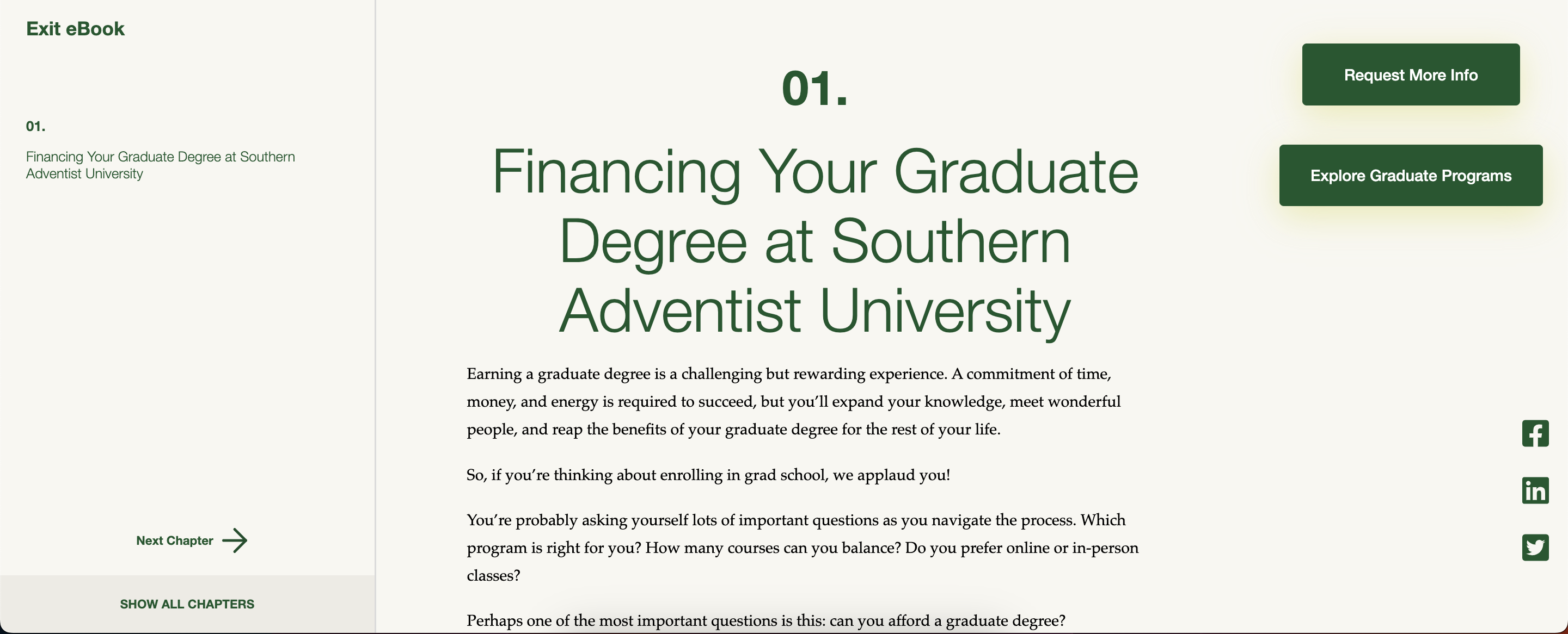 [GS] [GENERAL] [eBook] Financing Grad School | 1. Financing Your Graduate Degree